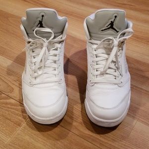 Jordan 5 Metallic White